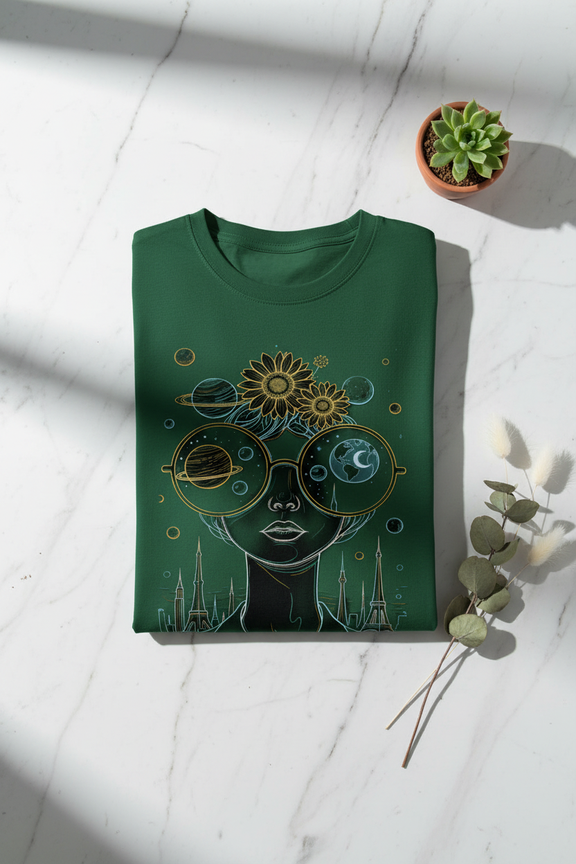 Celestia Bottle Green - Flat Lay