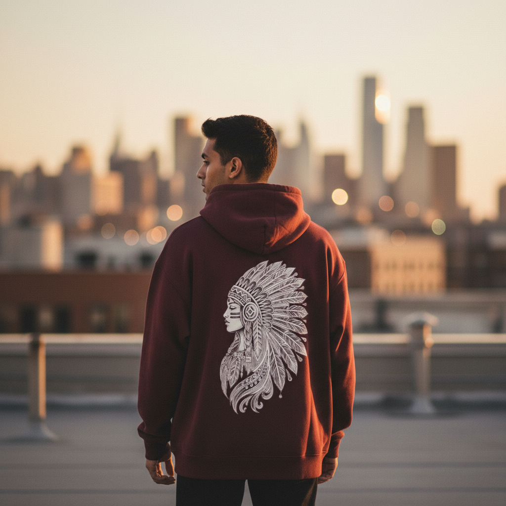 Maroon Aesthetic Back